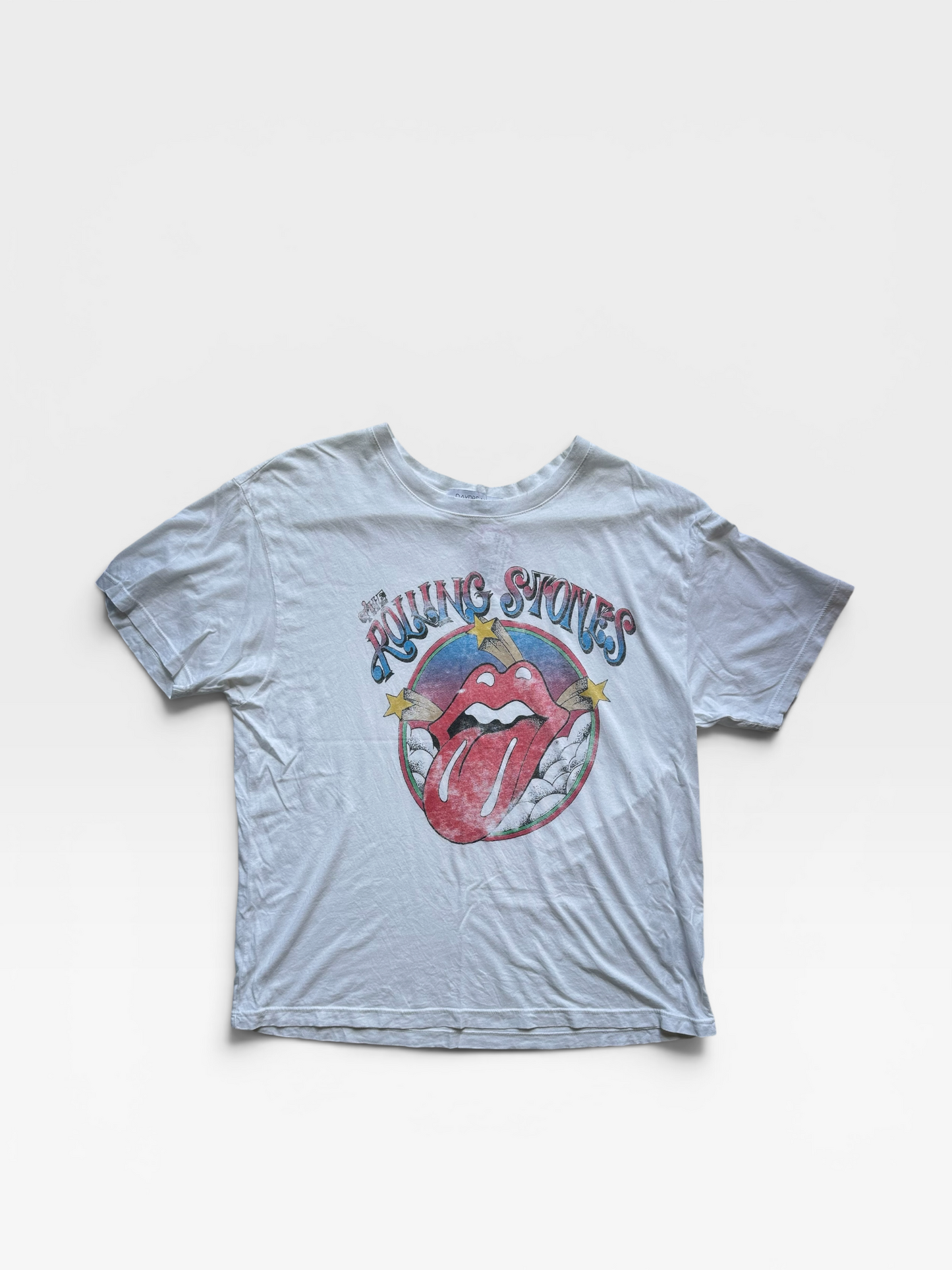 WHITE DAYDREAMER "ROLLING STONES" TSHIRT S