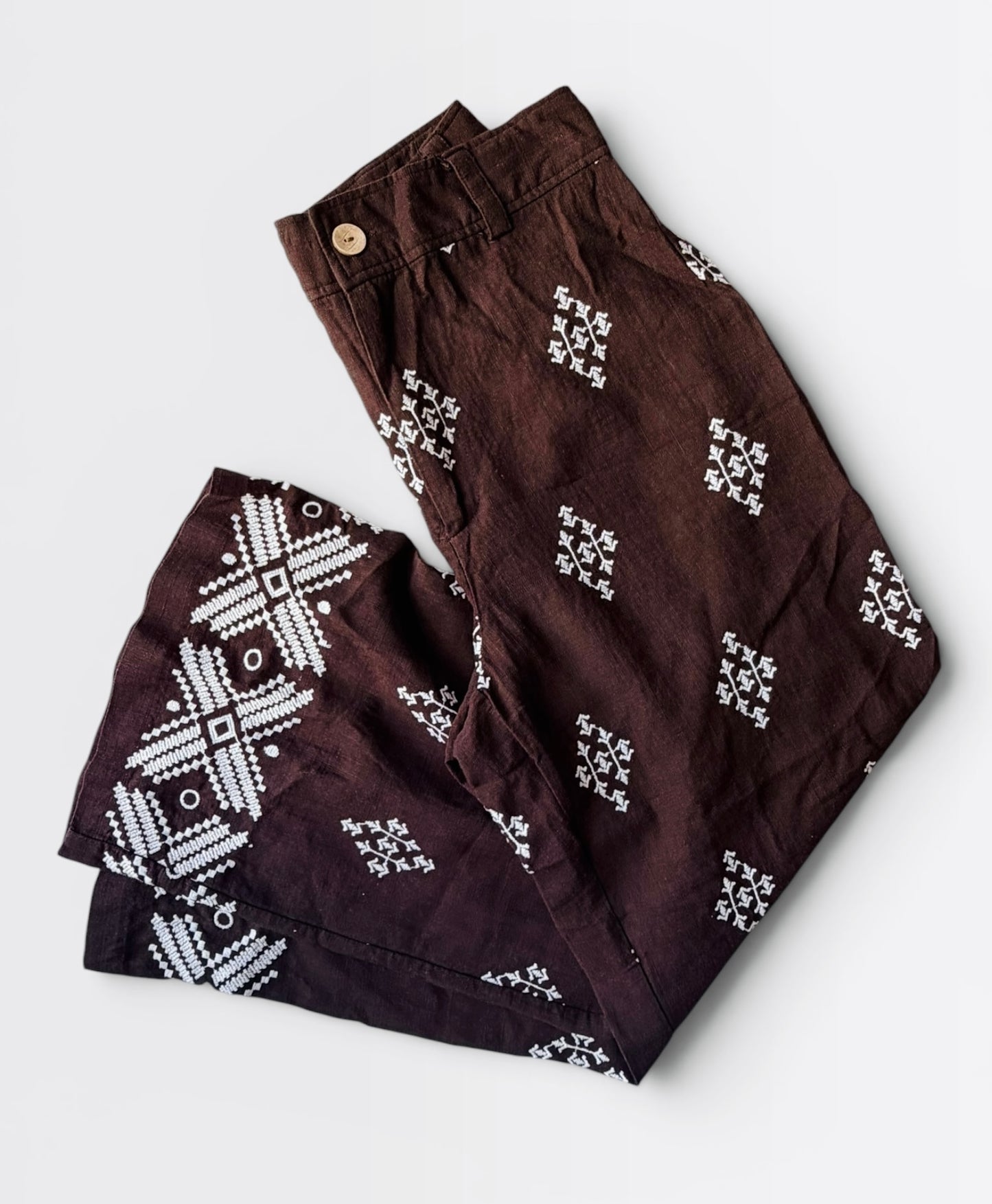 BROWN/WHITE CALYPSO ST. BARTG PANTS