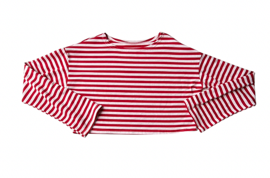 RED / WHITE STRIPE MATCHING SET L