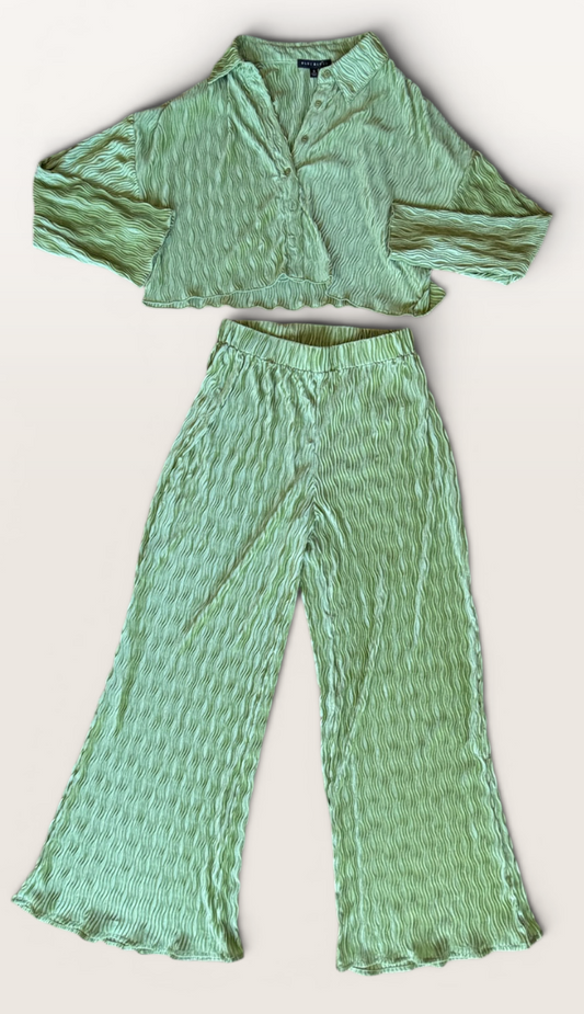 LIME GREEN BLUE BLUSH SET S