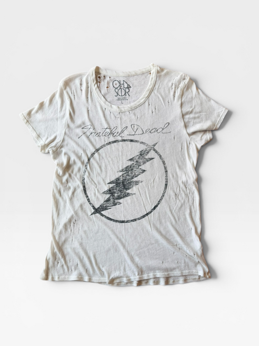 WHITE CHASER "GRATEFUL DEAD" TEE L