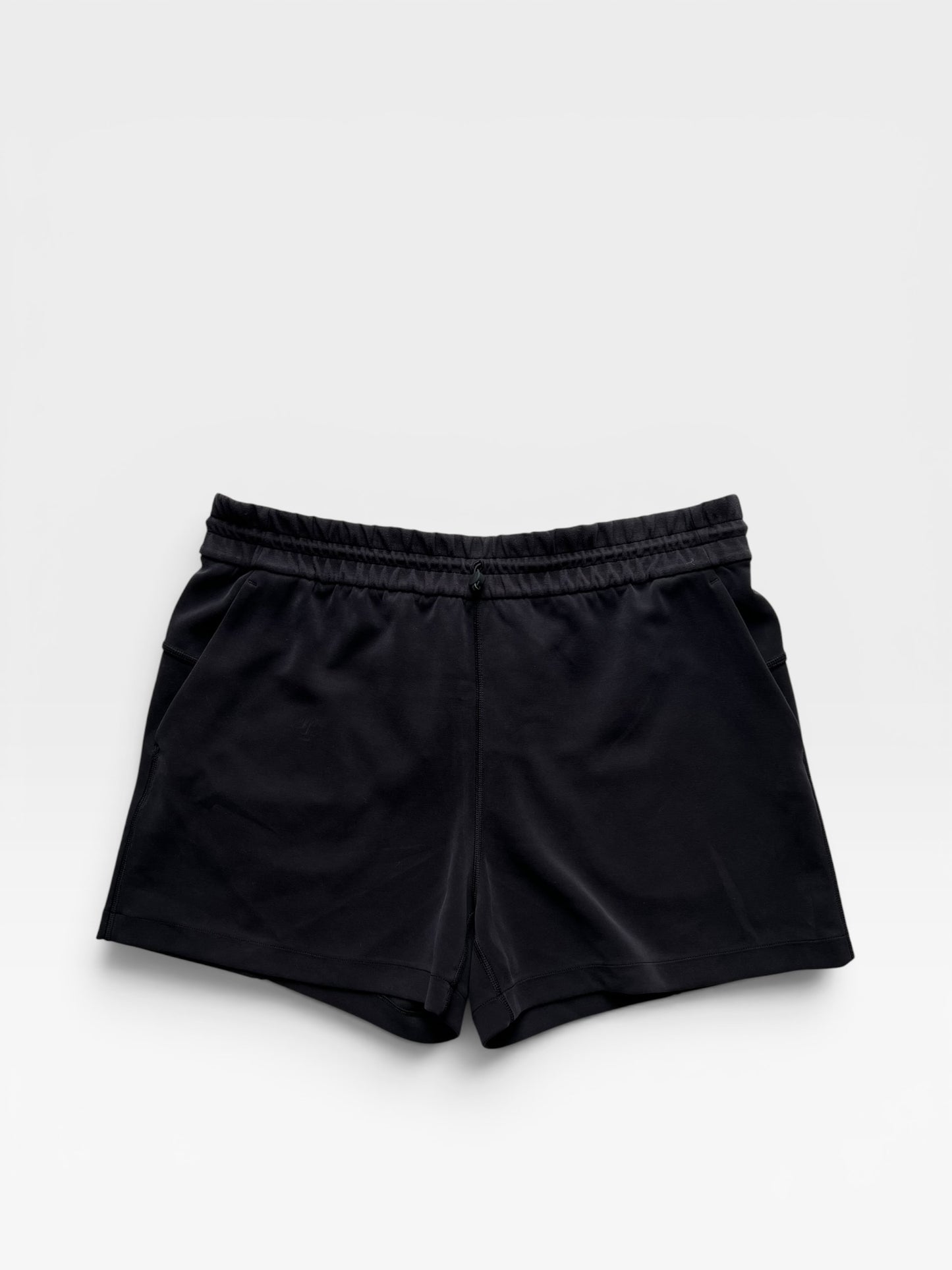 BLACK LULULEMON SHORTS 12