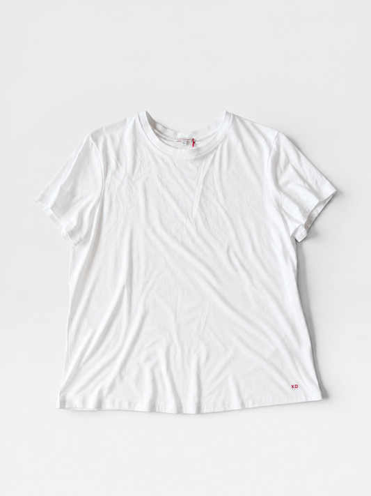 WHITE FRANCES VALENTINE PIMA COTTON TEE (NWT $122) XL