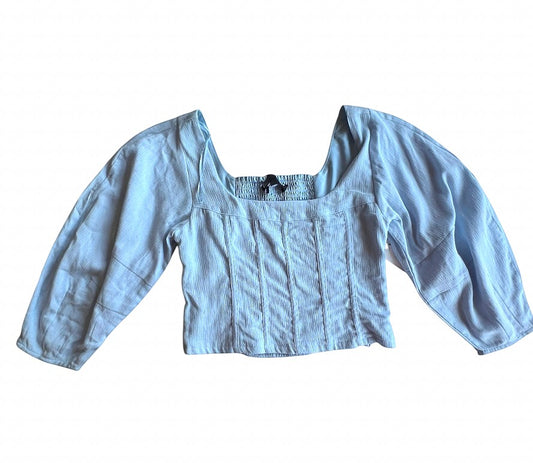 BLUE STEVE MADDEN TOP (NWT) XS