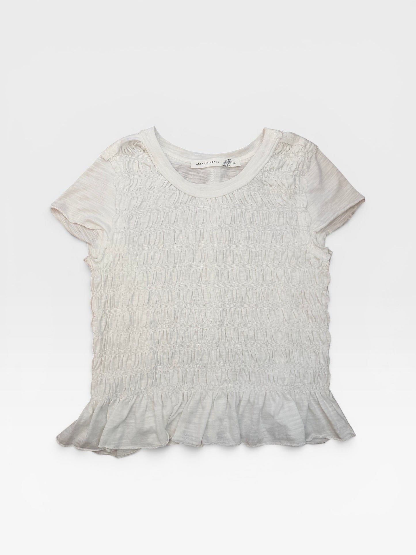 WHITE ALTRD STATE TOP S