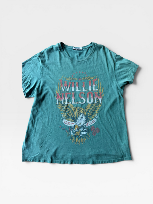 GREEN DAYDREAMER TEE WILLIE NELSON 1XL