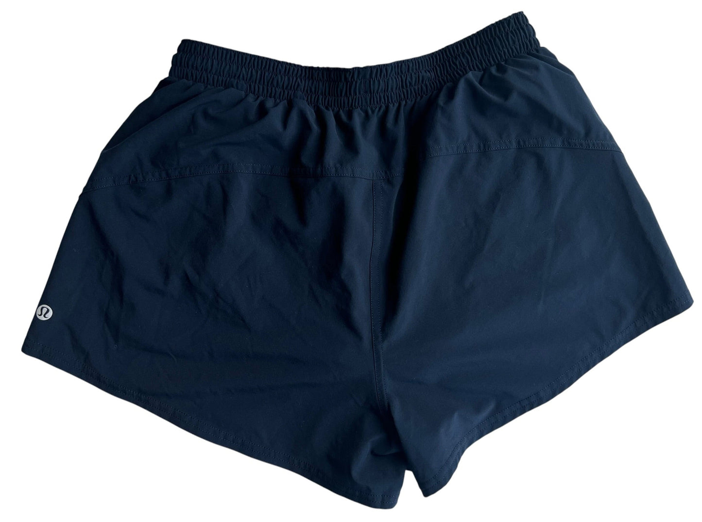 NAVY HIGH RISE LULULEMON 4" SHORTS 6