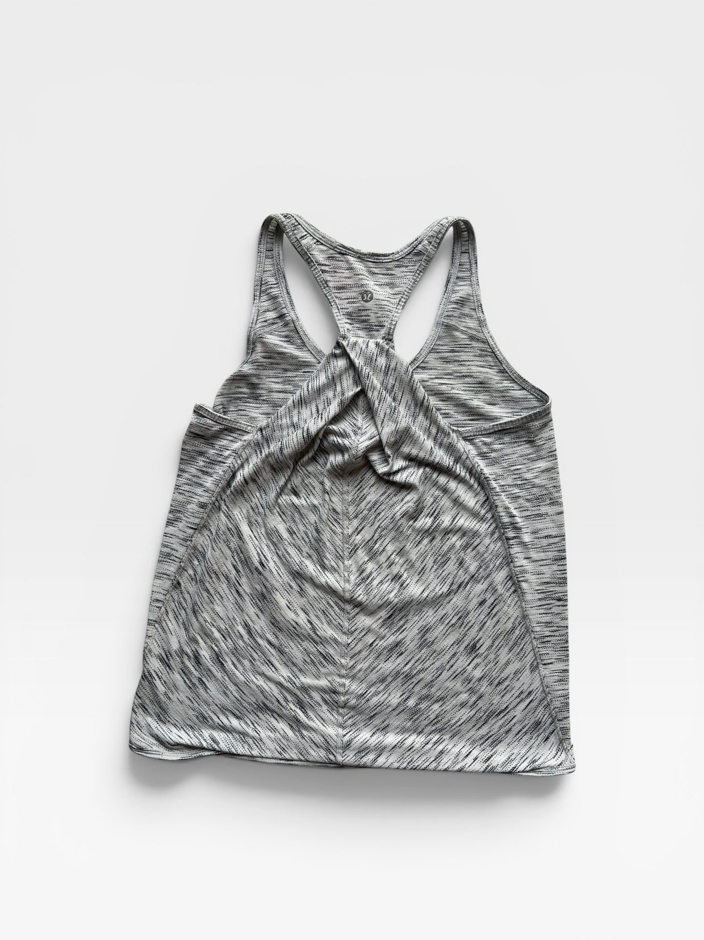 GREY/WHITE LULULEMON TANK 8
