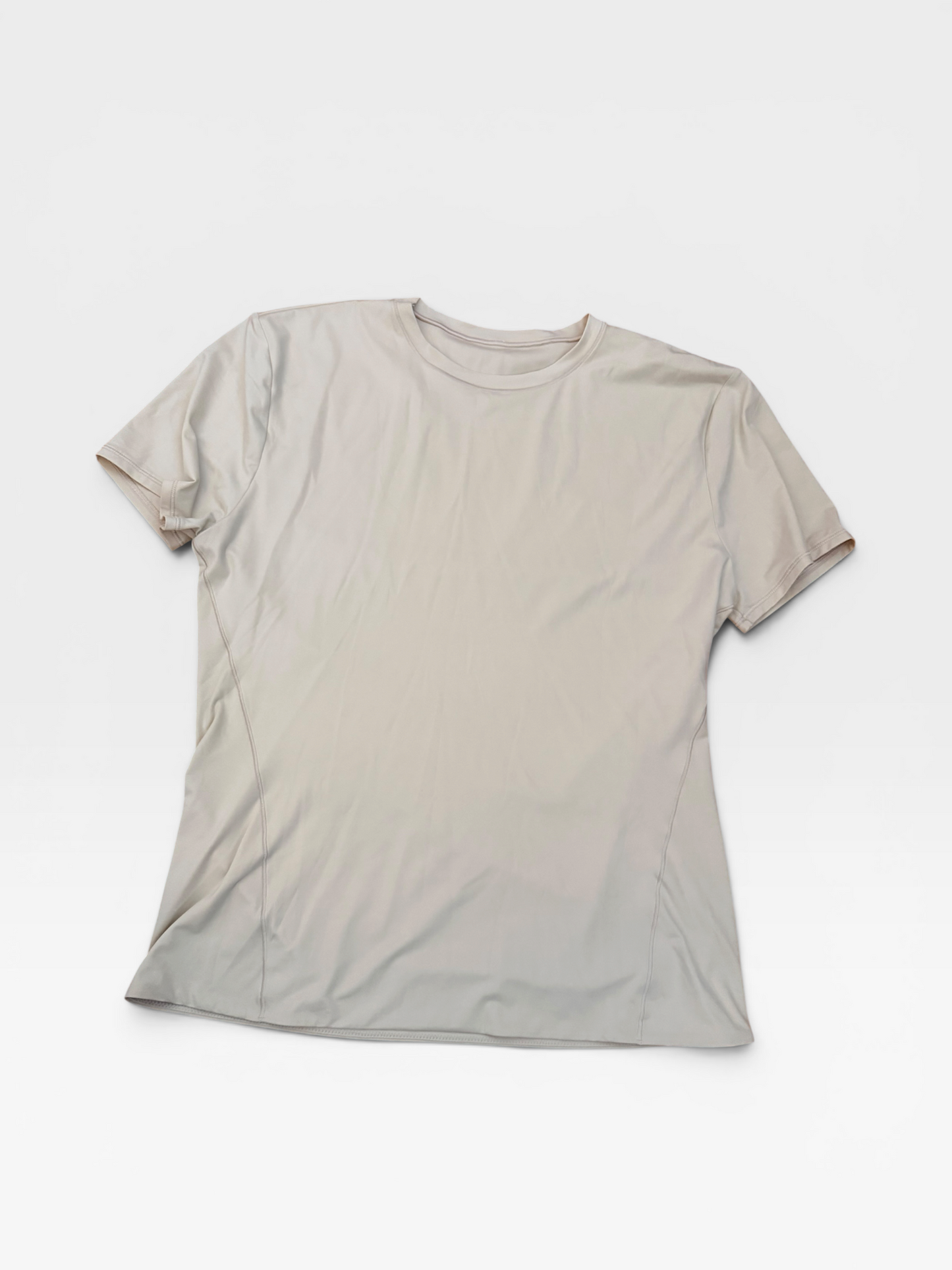 TAN LULULEMON TSHIRT XL