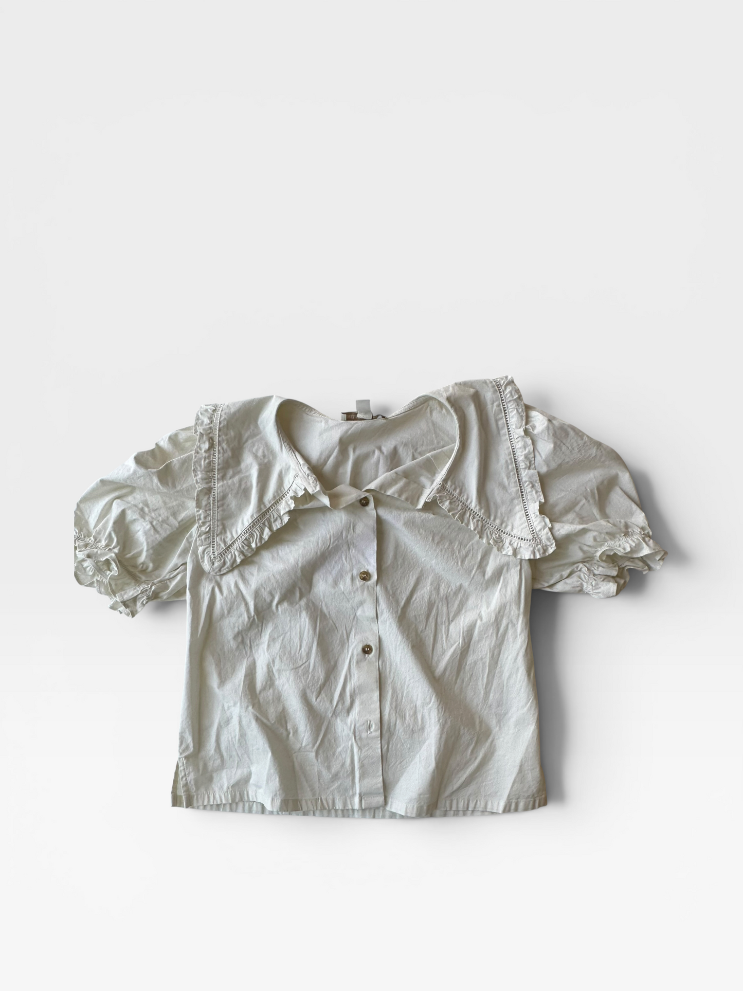 WHITE CHELSEA & VIOLET TOP S