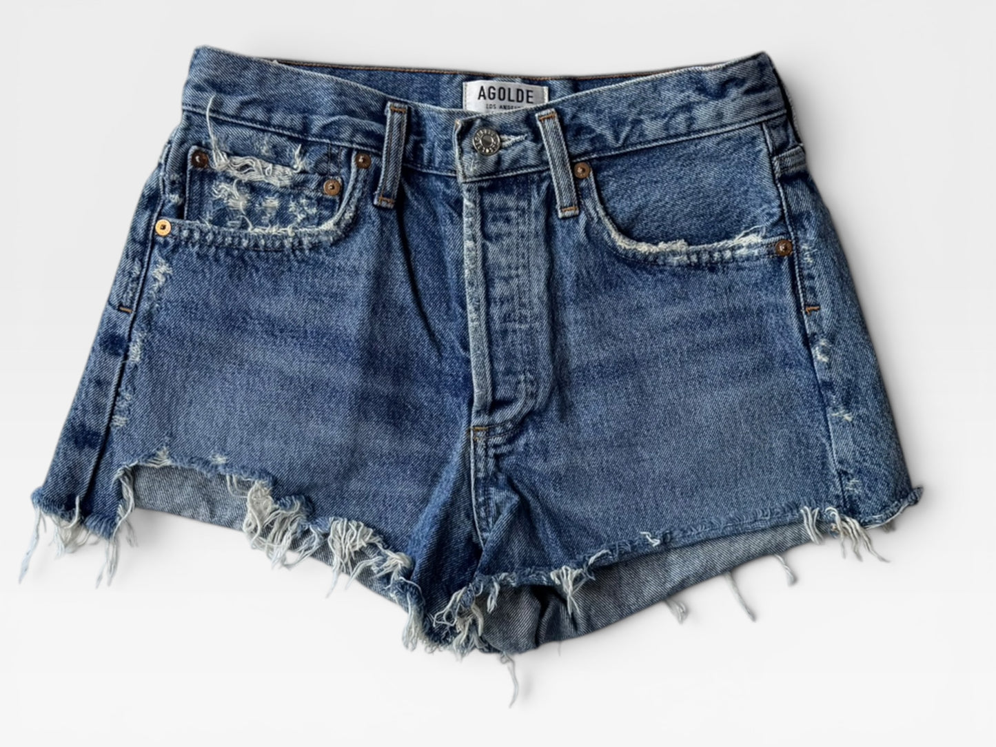 AGOLDE DENIM SHORTS 25