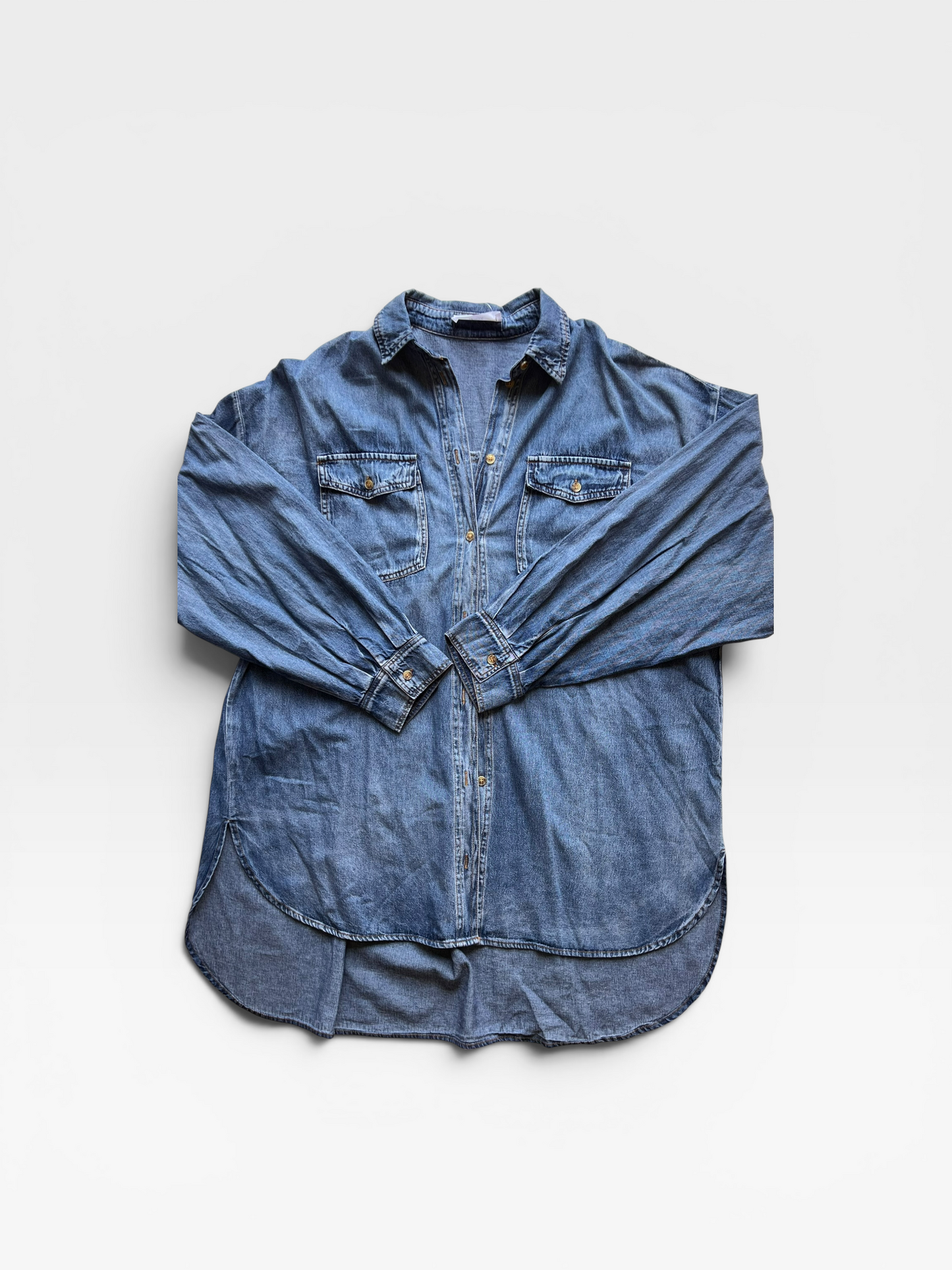 DENIM TALMLAH DRESS SMALL
