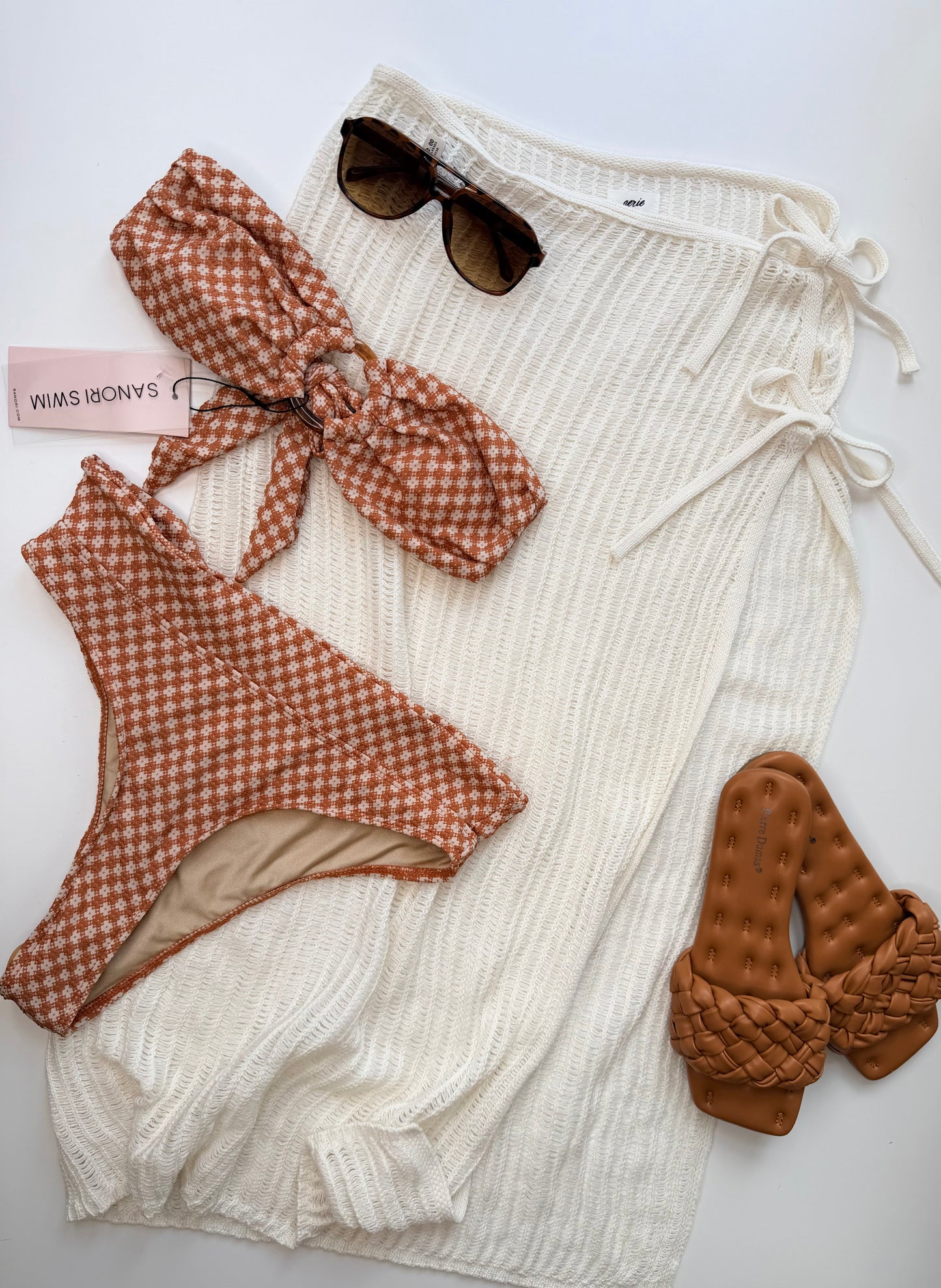 WHITE AERIE COVERUP skirt XS