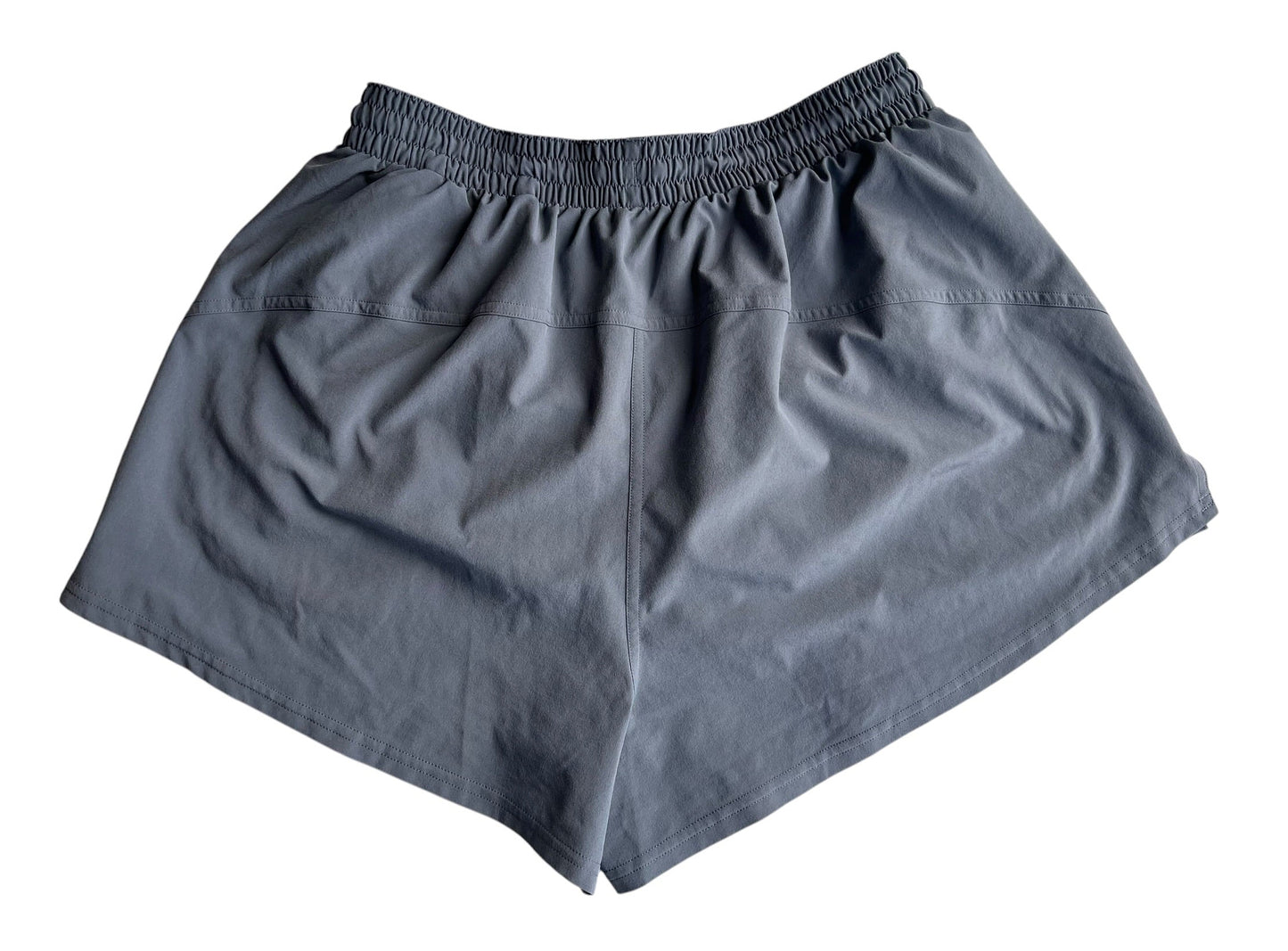 GREY HIGH RISE LULULEMON 3" SHORTS 6