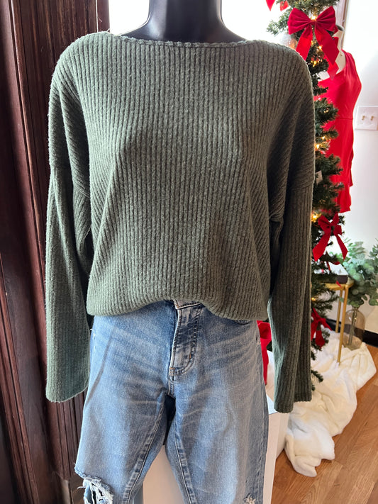 COLOR THREAD SWEATER LARGE