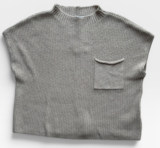 OATMEAL FP BEACH SWEATER TOP (NWT $128) M