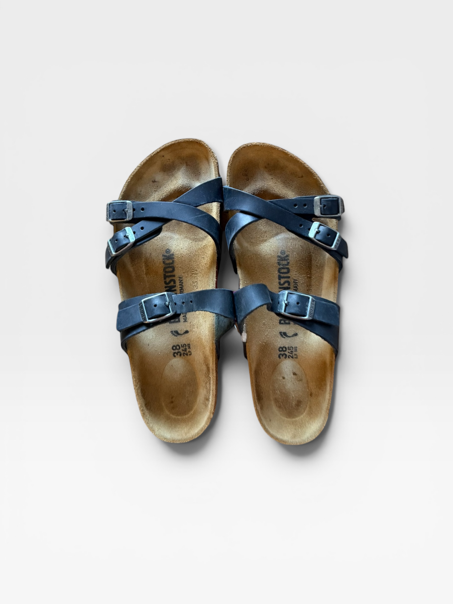 BLACK BIRKENSTOCK SHOES 38