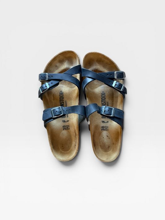 BLACK BIRKENSTOCK SHOES 38