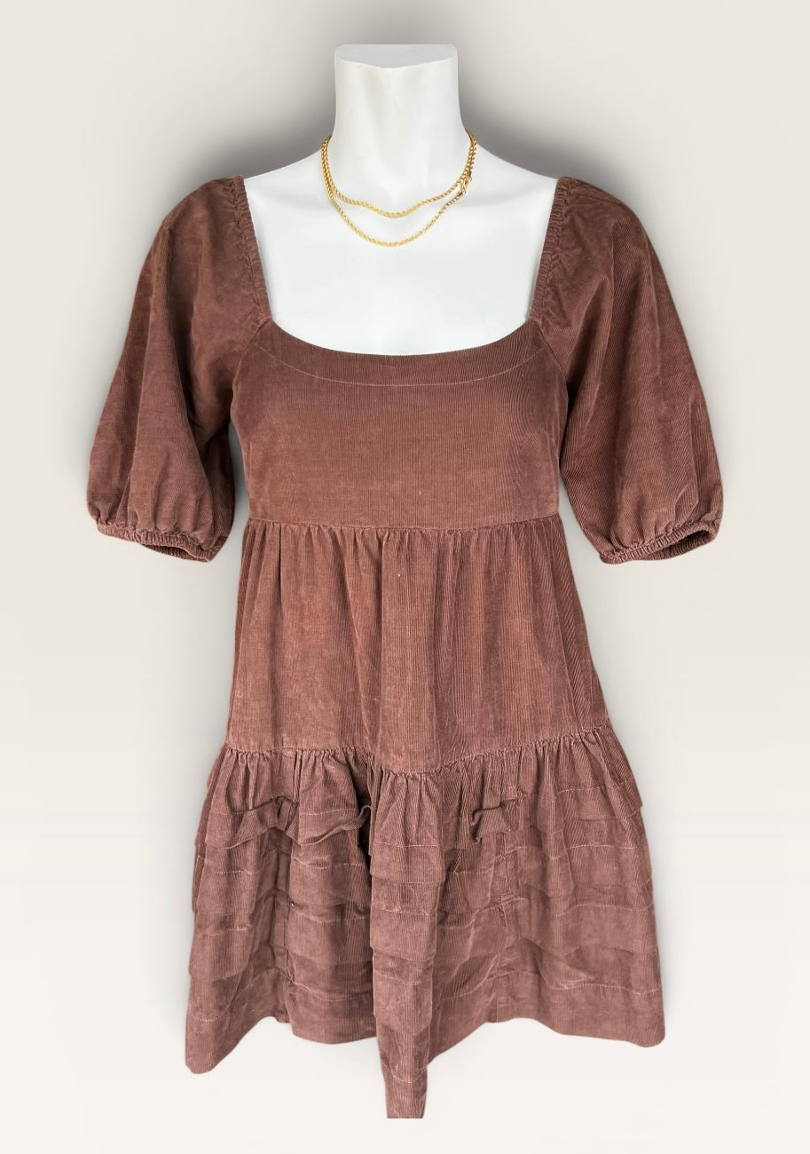 BROWN AMERICAN EAGLE DRESS XS