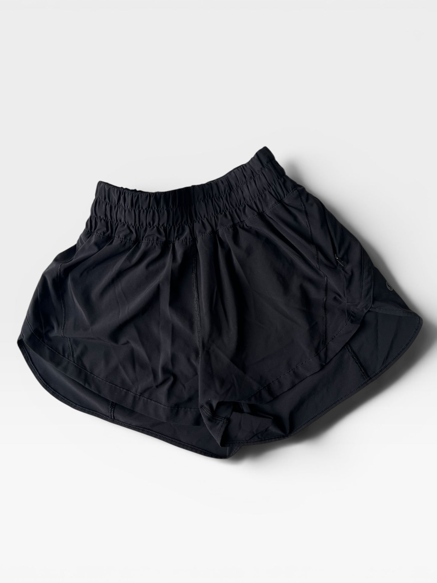 BLACK LULULMON SHORTS 2