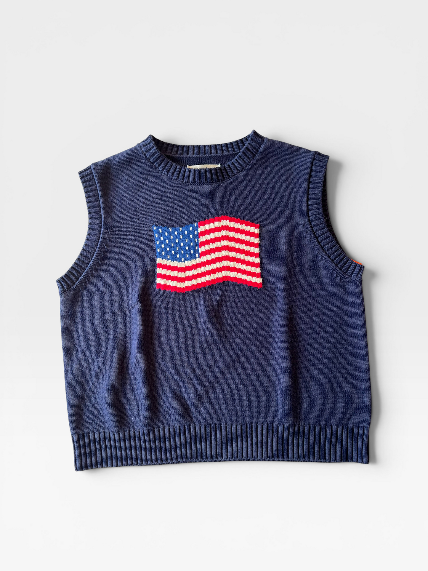 NAVY "PORRIDGE" SWEATERVEST (NWT $118) M