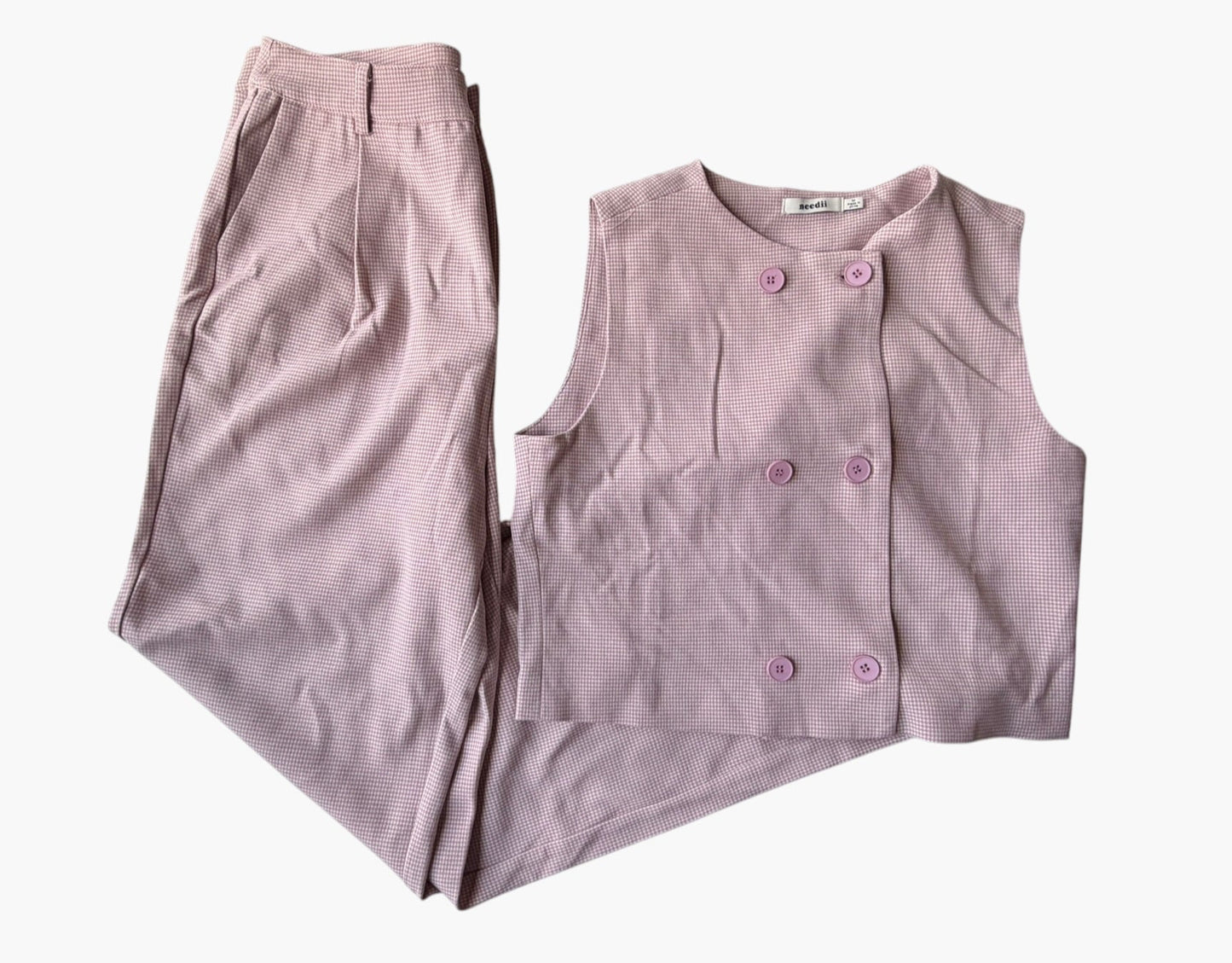 NEEDII PINK/WHITE MATCHING SET M