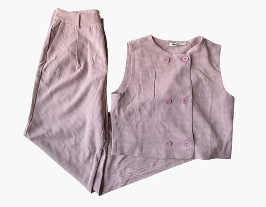 NEEDII PINK/WHITE MATCHING SET M