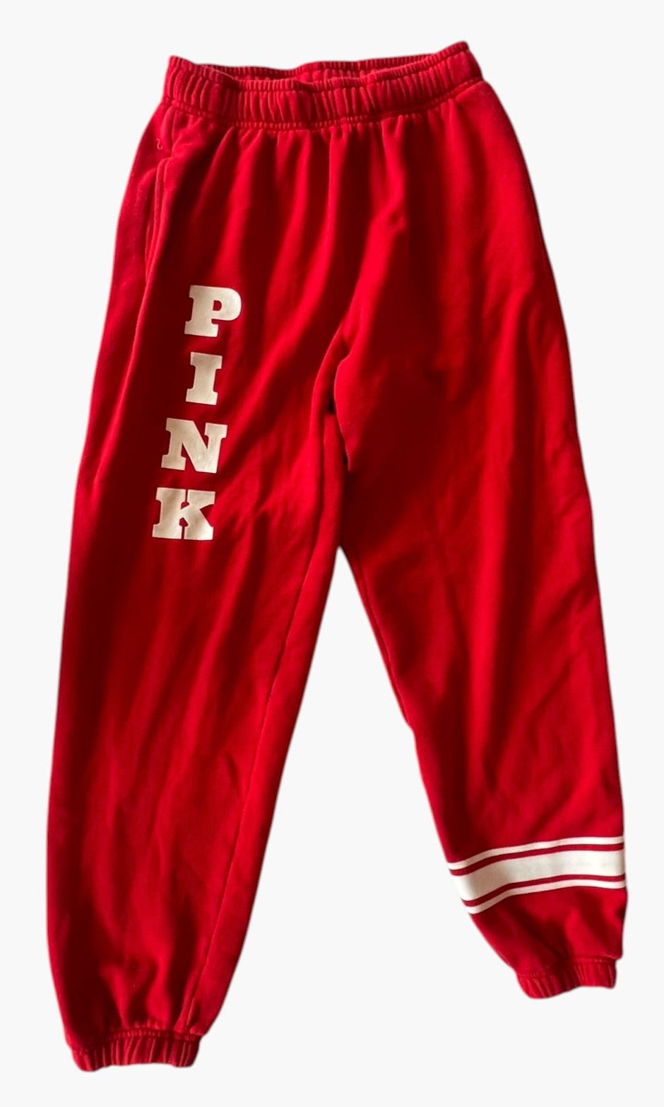 RED "PINK VS" JOGGERS XS