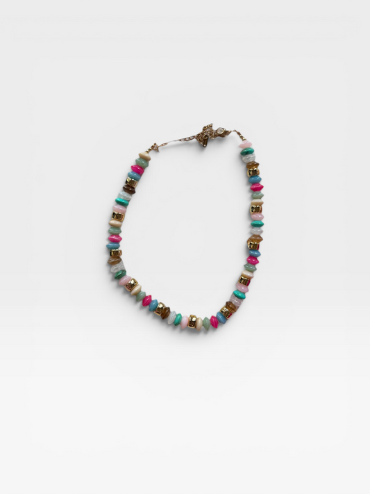 MULTI COLOR BEADED NECKLACE
