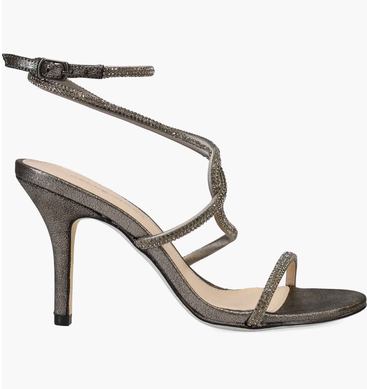 GREY/SILVER PELLE MODA HEEL (ORG. $185) 8.5