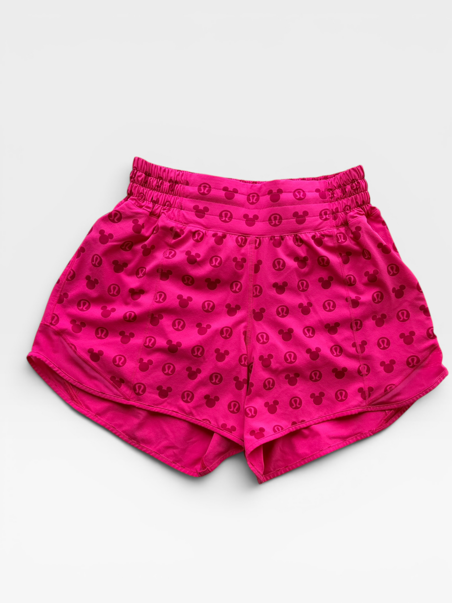 PINK LULULEMON DISNEY SHORTS 4