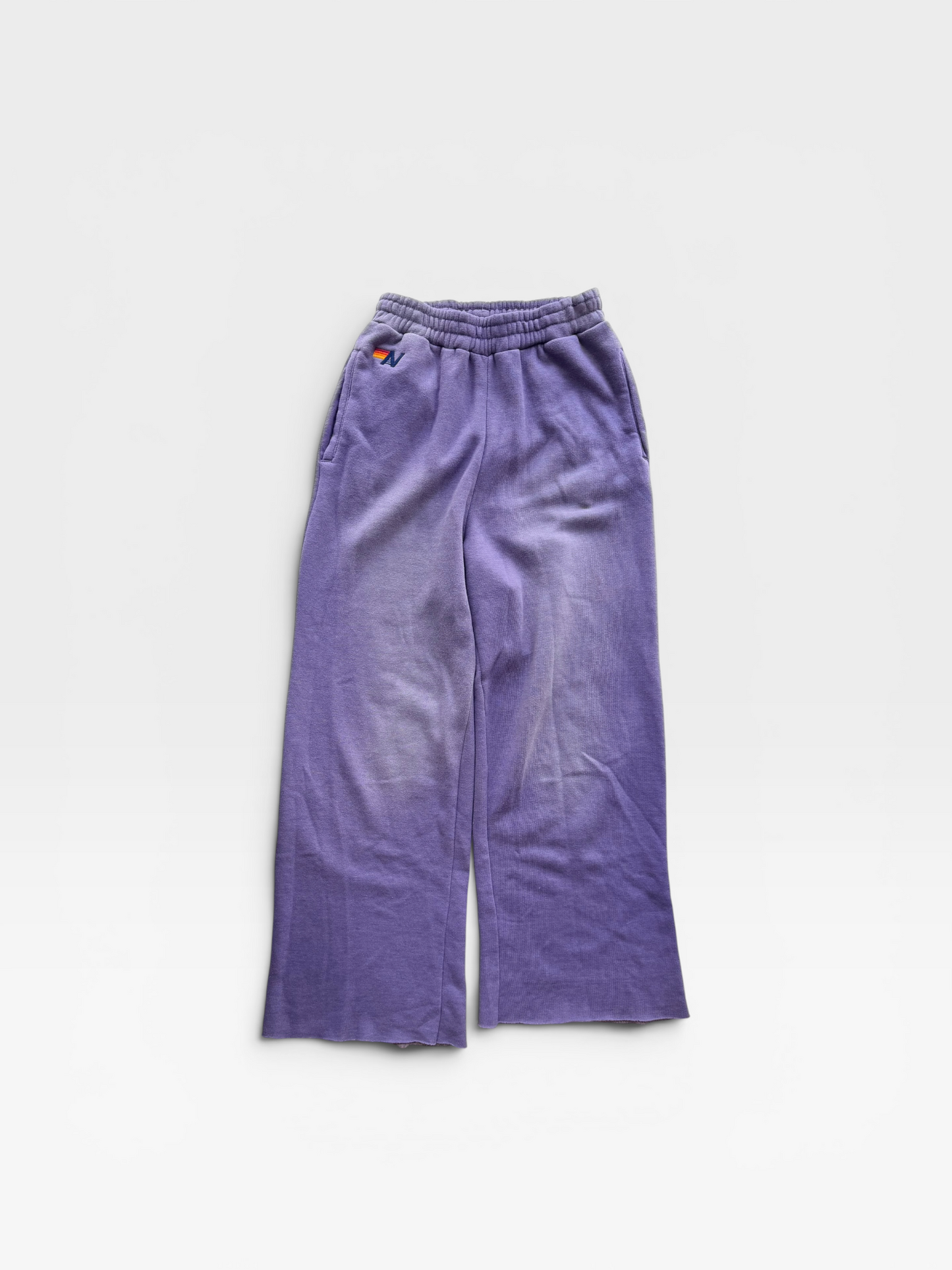 PURPLE AVIATOR NATION WIDE LEG PANTS (ORG. $156) S