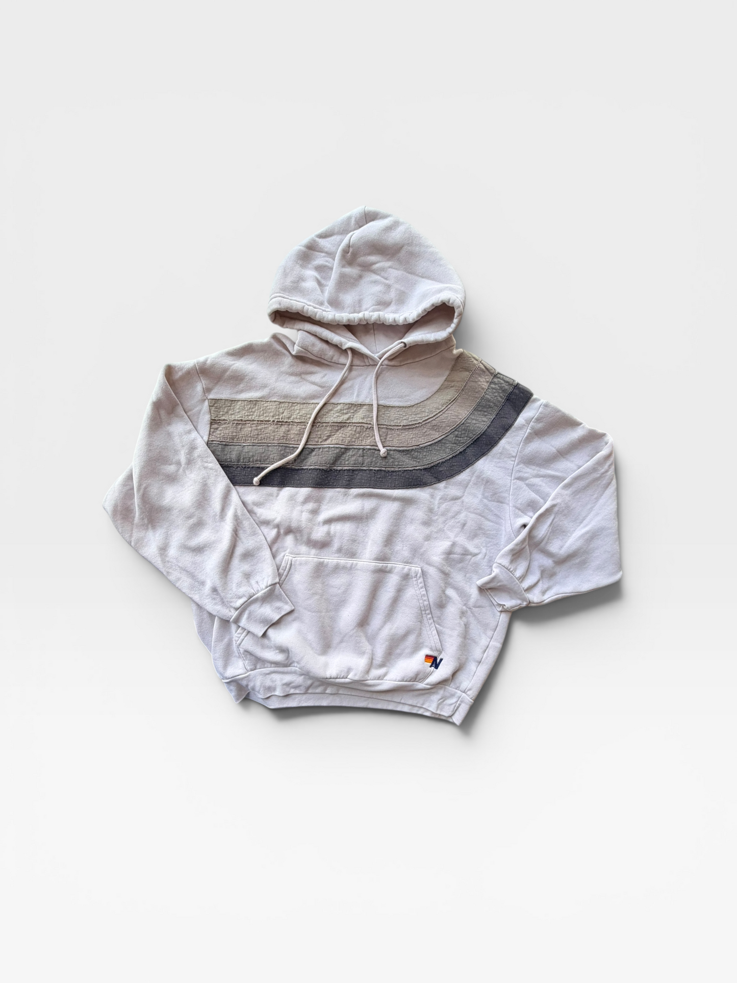 DOVE/CHARCOAL AVIATOR NATION HOODIE (ORG. $196) M