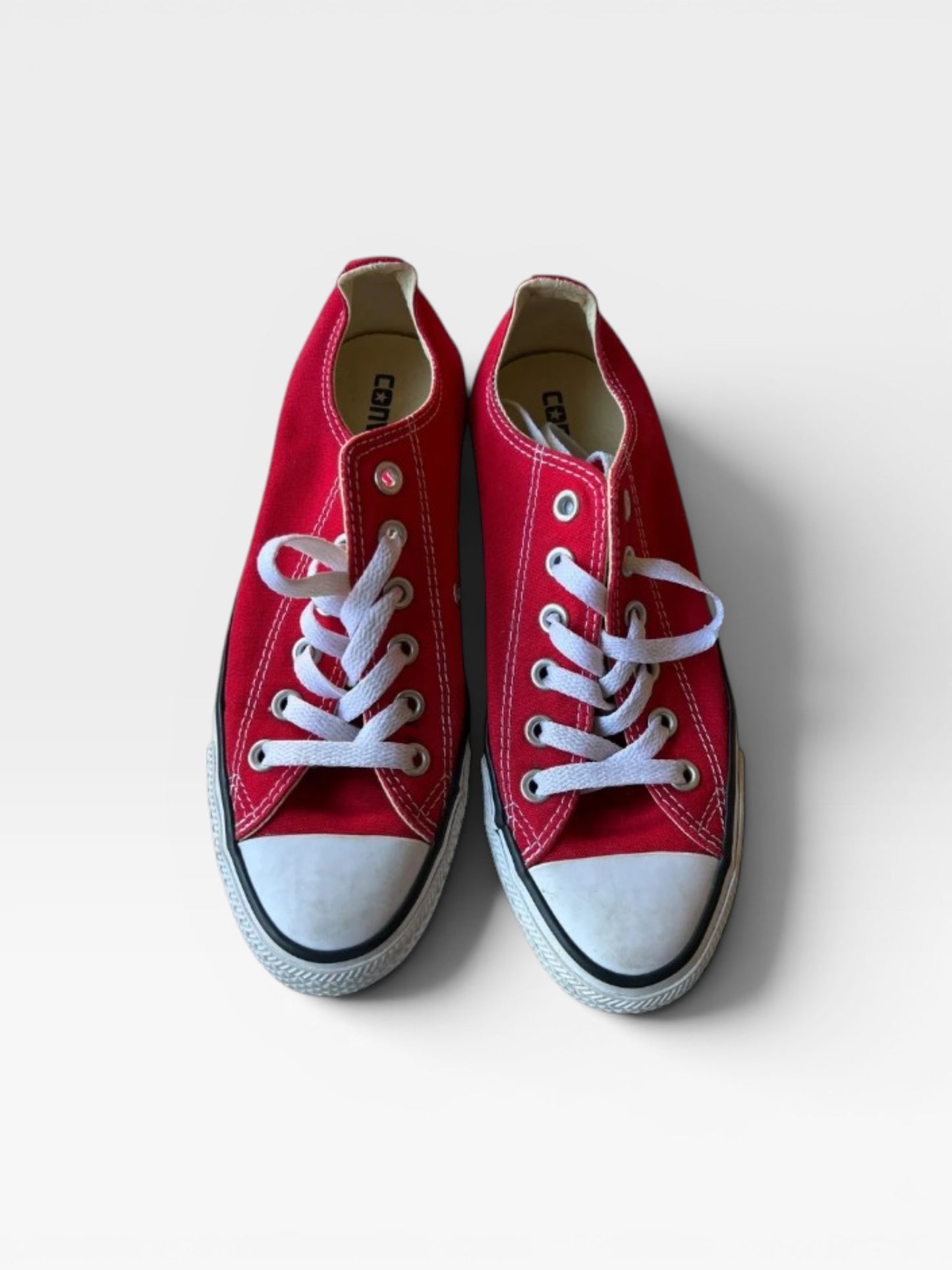 RED COVERSE SHOES 7