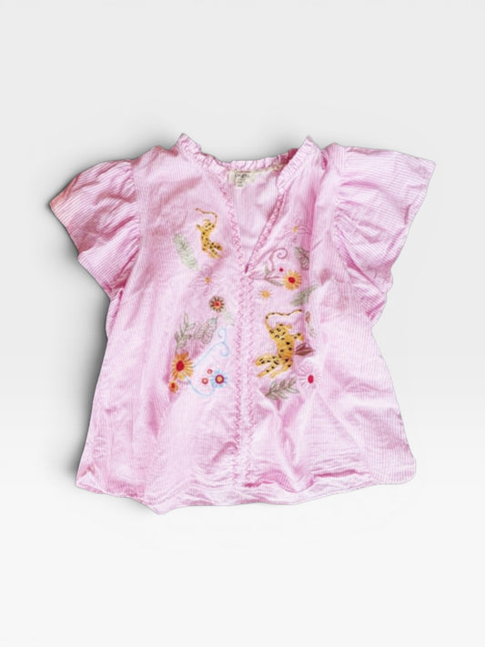 PINK/WHITE UMGEE TOP M