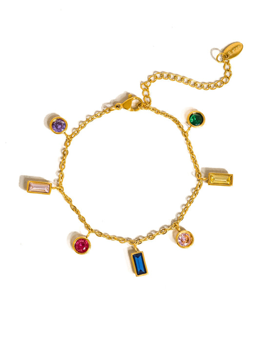 MULTI CZ BRACELET (NON TARNISH)