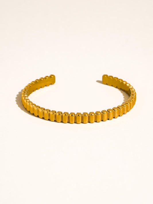 18K GOLKD BEADED CUFF (NON-TARNISH)